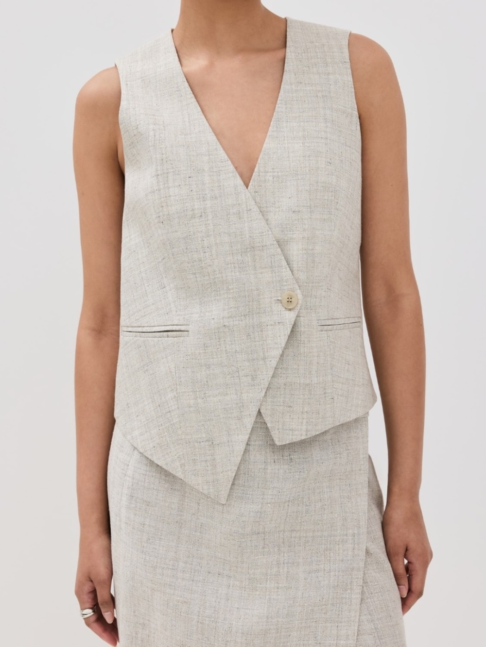 Róhe Tailored Overlap Waistcoat Tailored Overlap Waistcoat